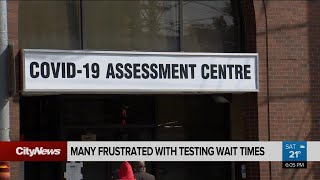 Many frustrated with COVID-19 testing wait times