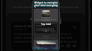 Feed your soul using the Bible widget #app #android #bible #widgets #shorts screenshot 1
