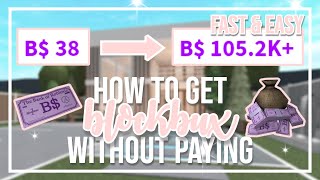 How To Get FREE Blockbux WITHOUT PAYING in Bloxburg (Roblox)