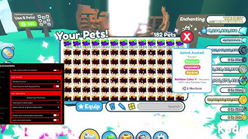 Pet Simulator X Script (No ads) (Auto Enchant, Auto Hatch, Autofarm, and MORE!!)