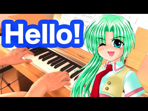 ピアノ演奏 『Hello!』ひぐらしのなく頃に (Higurashi When they cry).Covered by Tomo Galge Piano.魅音