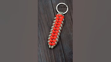 Sanctified paracord keychain #shorts  #paracord #paracordkeychain  #diy #handmade #knot