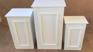 Como Fazer Mesas Cubos Com Molduras Para Decoração em MDF