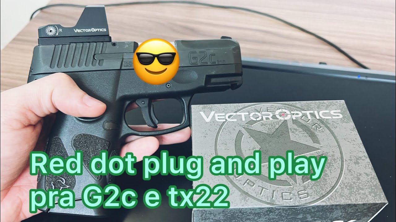 Red dot para pistola Taurus G2c e Tx22 pronto pra instalar! Conheça o