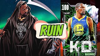 NBA2k24 MyTeam Ruin 100 OVERALL BIONIC KEVIN DURANT AND ANY FUTURE KD RANT! BIONIC CARD REVIEW