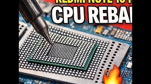 Redmi Note 10 pro CPU Reballing