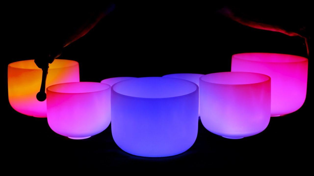 Deep Relaxation and Chakra Healing - Crystal Singing Bowls 432Hz Sound ...