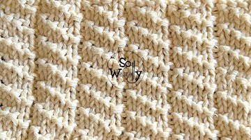 How to knit the Diagonal Ladders stitch pattern - So Woolly