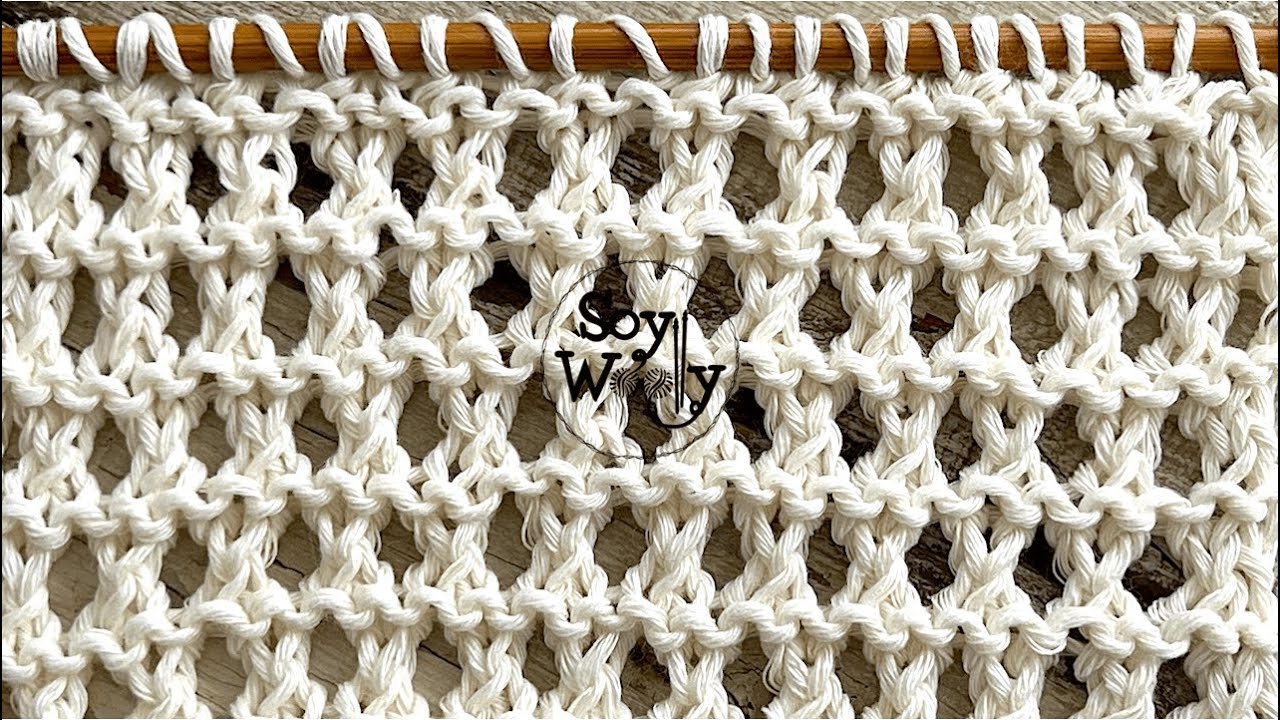 Punto que parece Crochet tejido en Dos Agujas: Súper fácil, reversible, y no se enrosca -Soy Woolly