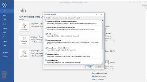 How to Remove author from file properties in Word