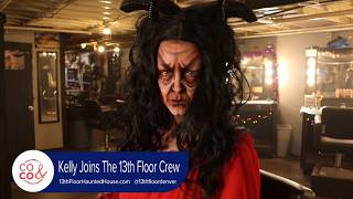 Kelly Gets All Spooked Up with the Crew at 13th Floor Haunted House