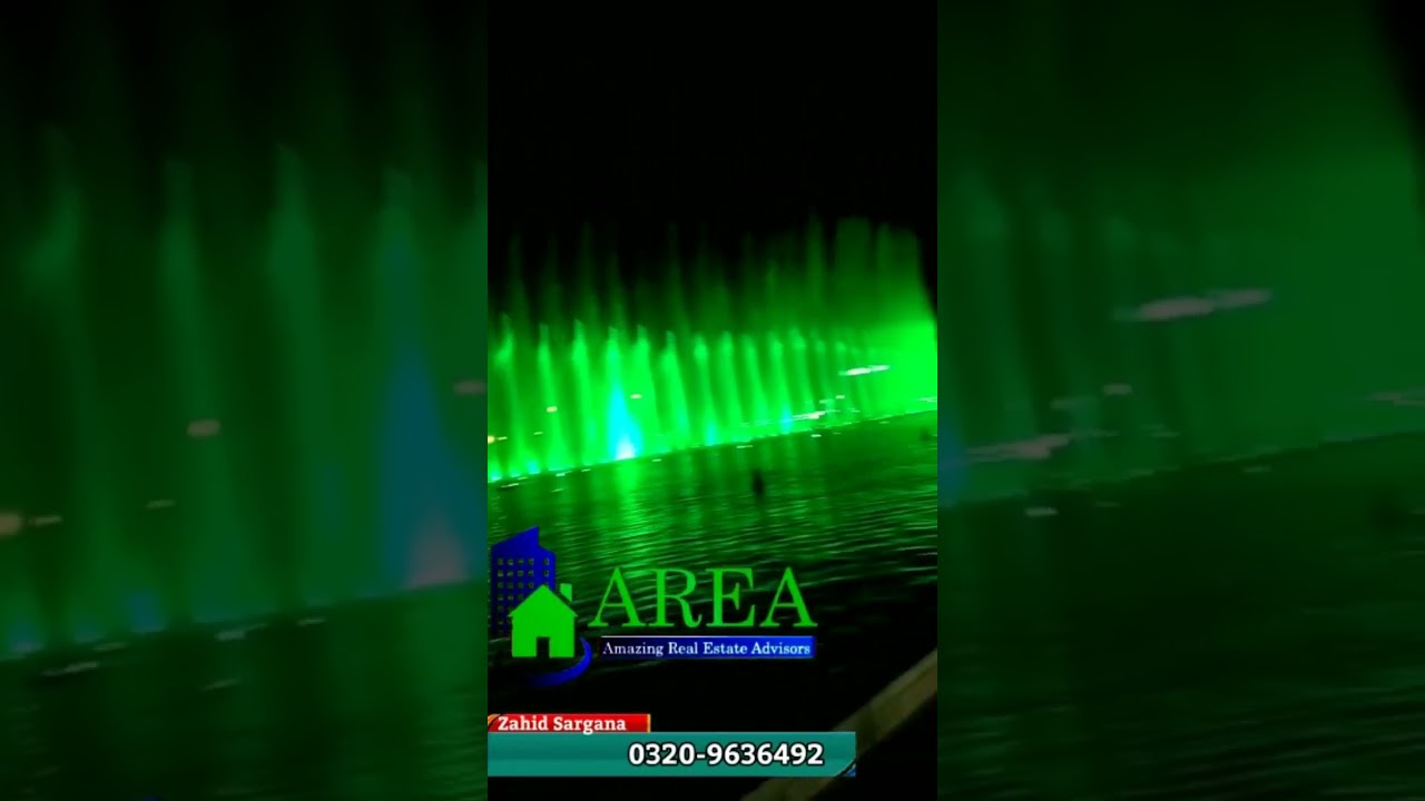Dancing Fountain ⛲ Like Dubai amazing Bahria Town Karachi 