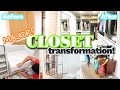 CRAZY! MASTER CLOSET TRANSFORMATION | HUGE DECLUTTER | ORGANIZE AND CLEANING OF OUR MASTER BEDROOM!