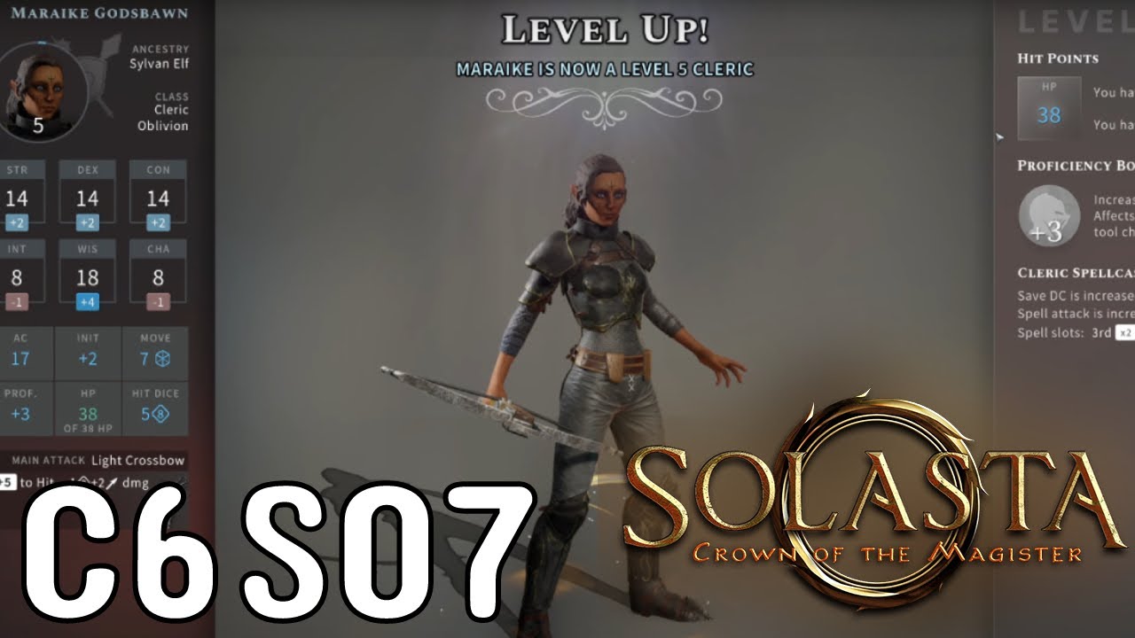 A Quick Bit Of Caving On The Way To Level 5 C6S07 Solasta Monk Ironman DnD5e RPG YouTube