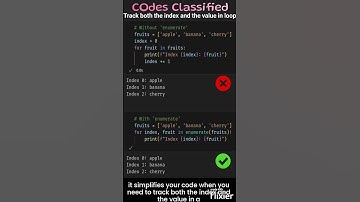 Coding Tips|  Code classifieds #coding #codesVision #enumeration