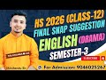 HS English Semester-3 Drama's MCQ Suggestion 2026|| Class 12 English MCQ Suggestion 2026||#wbchse