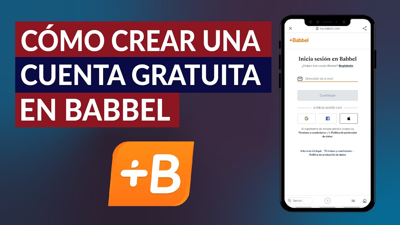 Cómo Crear o Registrar una Cuenta Gratuita en Babbel - Aplicación para