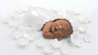 Baby Cake Topper with White Iridescent Blanket \& Flowers by lil sculpture