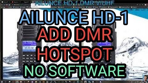 AILUNCE HD-1 Add DMR Hotspot - No Software - Just Radio