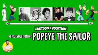 Voice Evolution of POPEYE THE SAILOR  90 years Compared & Explained | CARTOON EVOLUTION