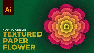 Textured Paper Flower in Adobe Illustrator | Illustrator Tips and Tricks screenshot 2