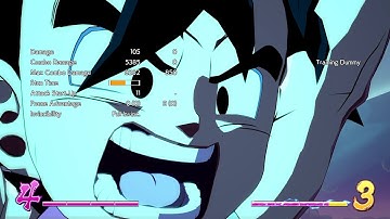 Dragon Ball FighterZ - Kid Goku (GT) + Jiren 5-bar start no sparking ToD corner combo