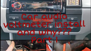 How to install car audio voltmeter and relay. Why do you need one? Part 1