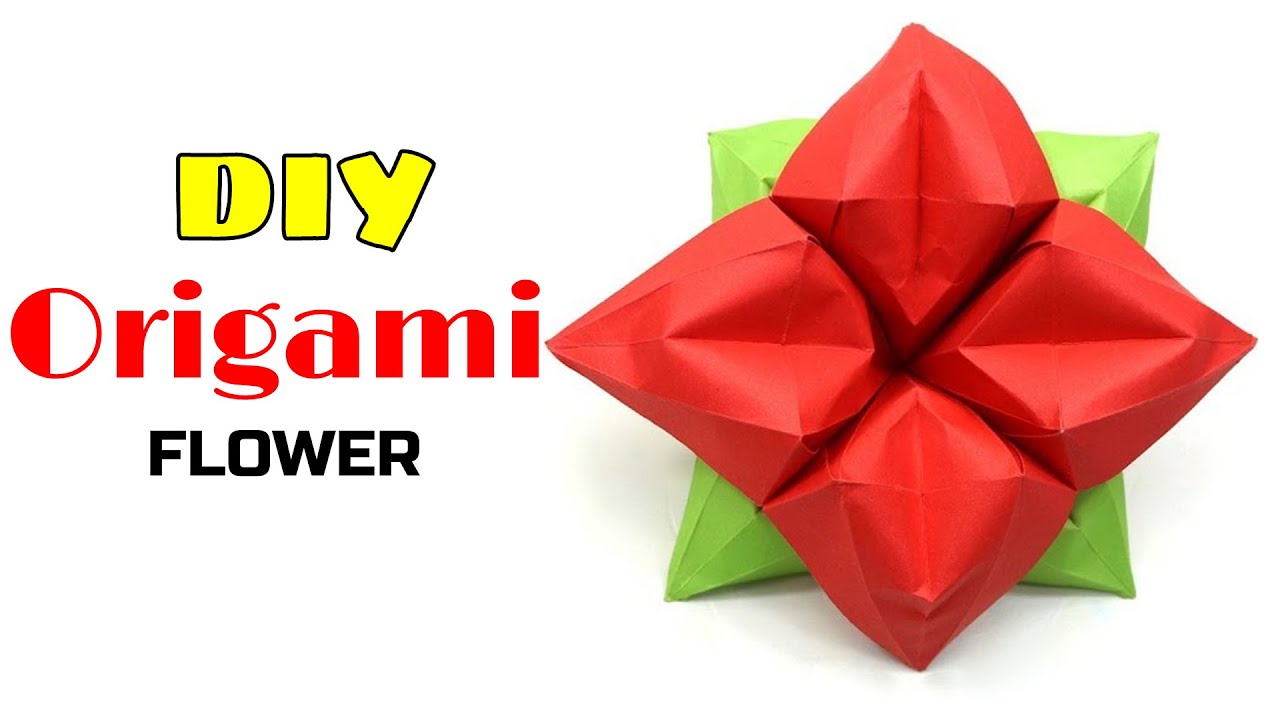 easy origami flower without glue