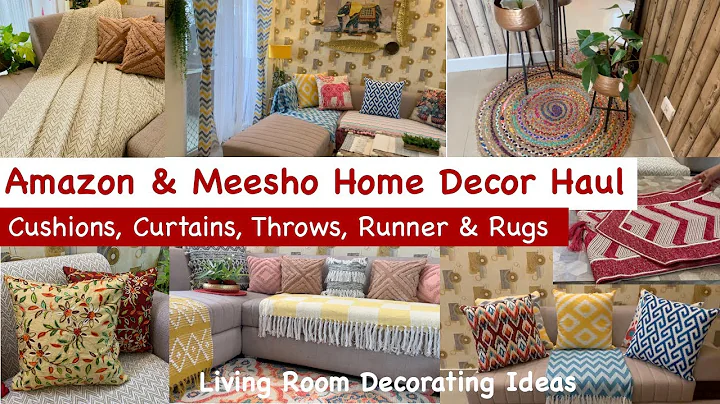 MEESHO & AMAZON HAUL | SIMPLYFY Your SPACE with Best Throws,Runner, carpet, curtains, cushion covers