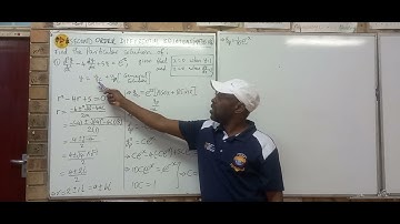 Second-order differential equations (Maths N6) 9