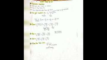 Kinetic theory of gases. (Short notes)
