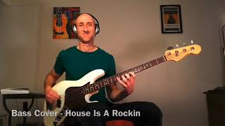 Video thumbnail of "Stevie Ray Vaughan - The House Is Rockin' - Bass Cover"