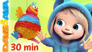 😜 One, Two, Buckle My Shoe, Colors Song & More Nursery Rhymes | Baby Songs | Dave And Ava 😜