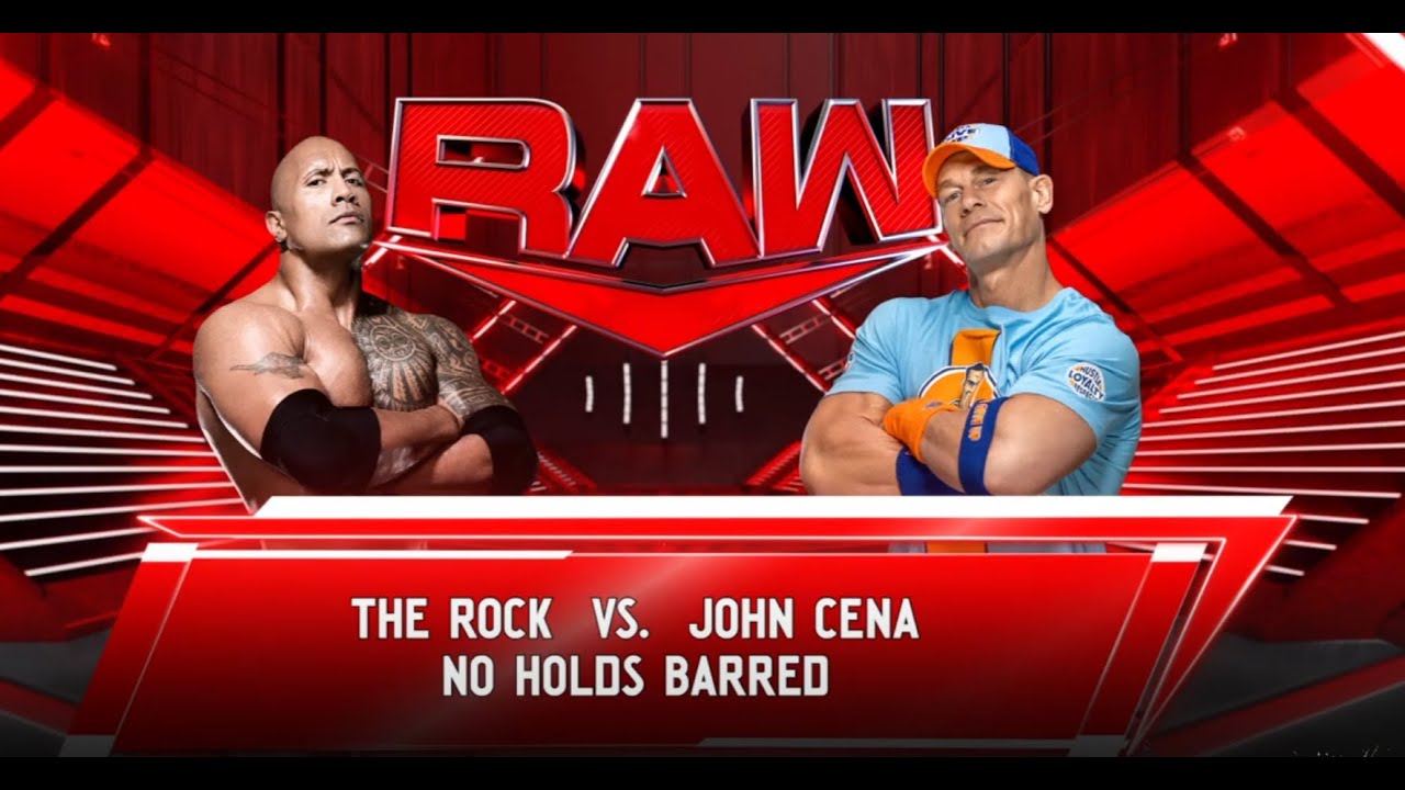 WWE 2K24 - The Rock vs John Cena (PS4 720p) - YouTube