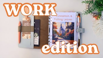 A5 work planner flip-through (functional fall vibes)
