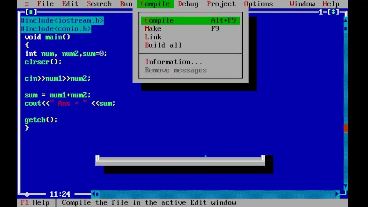 WAP c++ to calculate SUM of two number - YouTube