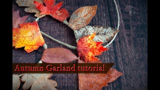 DIY Autumn Garland tutorial - a fun a versatile decor piece