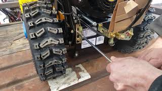 How to adjust the auger cable on a 3x24 Cub Cadet snowblower