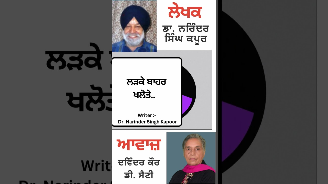 ⁣ਲੜਕੇ ਬਾਹਰ ਖਲੋਤੇ..  || By : ਡਾ. ਨਰਿੰਦਰ ਸਿੰਘ ਕਪੂਰ