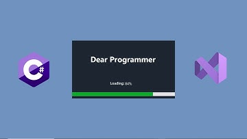 Splash Screen With Progress Bar Using C# .Net In Visual Studio Tutorial