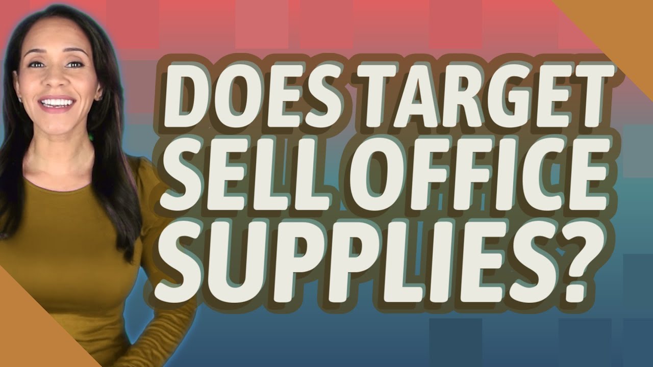 Does Target sell office supplies?