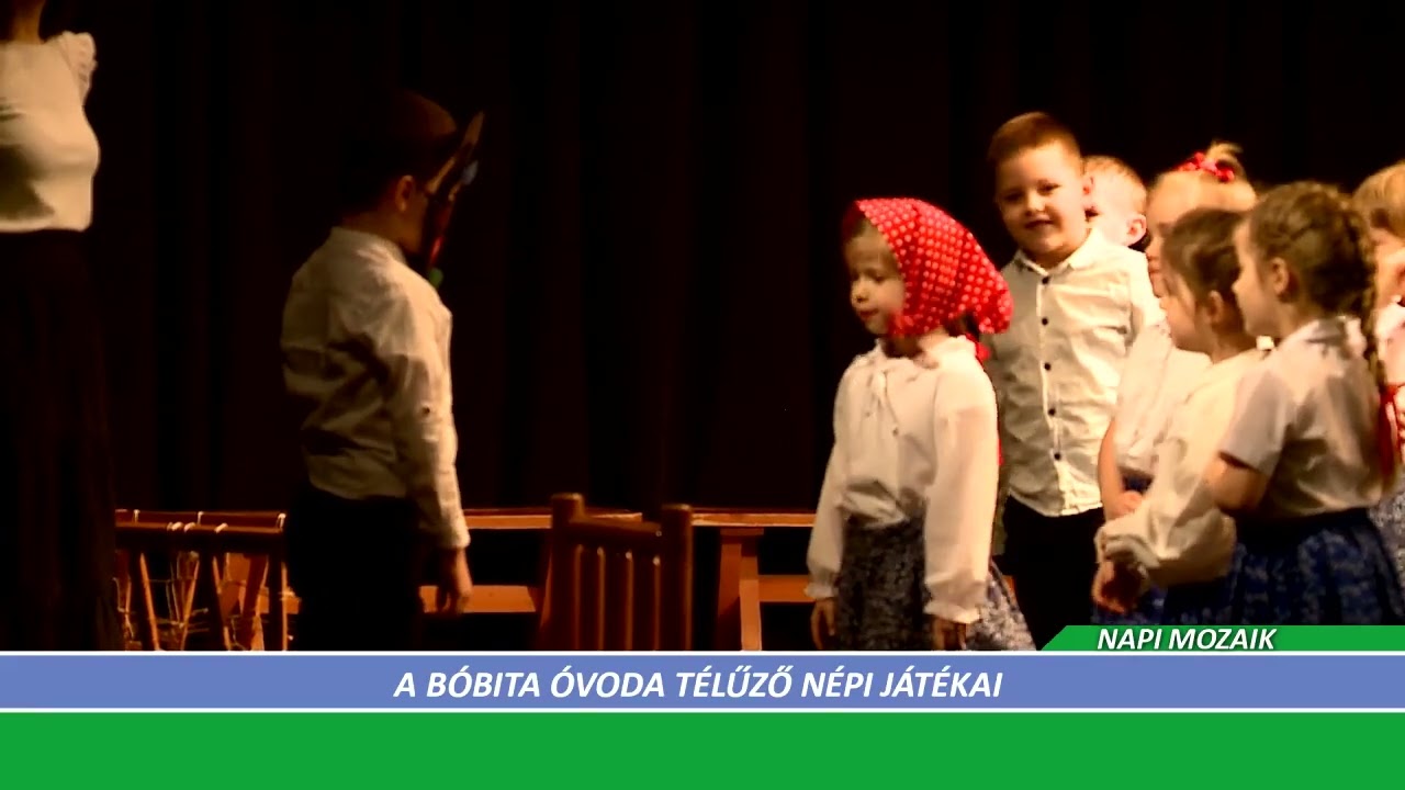 Halas Tv - Napi Mozaik - 2026.02.23. - A Bóbita Óvoda télűző népi játékai