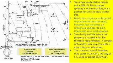 DIY  Tentative Tract/Parcel Maps