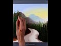 Capturing the serenity winter sunset acrylic painting tutorial 