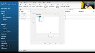 NVIVO - Importing Participant's Transcripts & Demographics