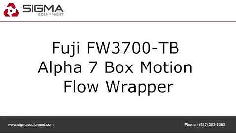 Fuji FW3700TB Alpha 7 Box Motion Flow Wrapper