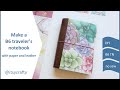 Make a no-sew B6 Traveler's Notebook from paper & leather | DIY How-to tutorial | Planners Anonymous