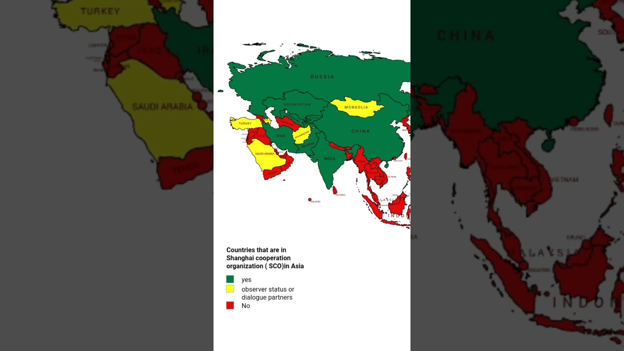 Countries that are in Shanghai cooperation organization ( SCO) in Asia 