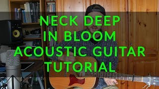 Video thumbnail of "Neck Deep - In Bloom - Acoustic Guitar Tutorial (EASY CHORDS)"