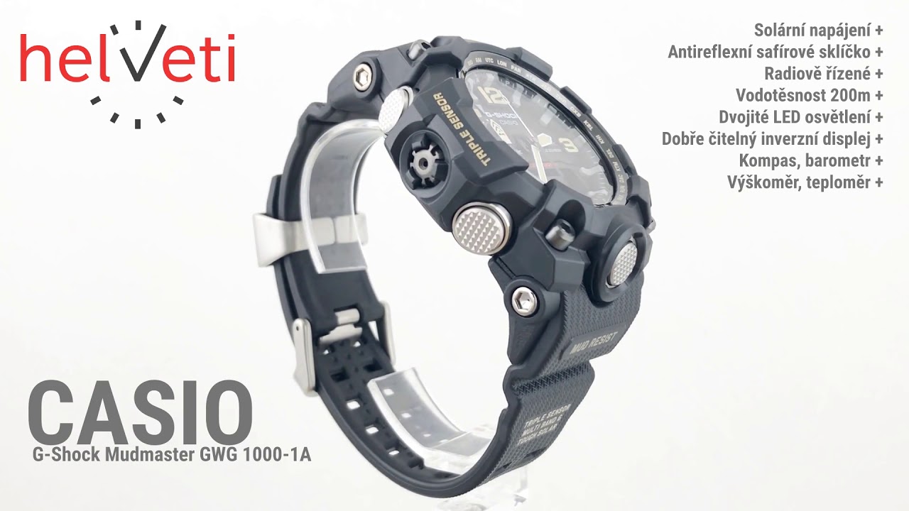 Casio G-Shock Mudmaster GWG-1000-1AER - YouTube